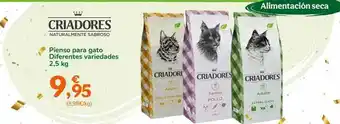 TiendAnimal Pienso para gato diferentes variedades criadores oferta