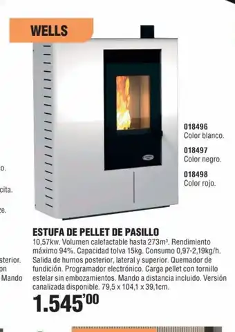 Optimus Estufa de Pellet de Pasillo oferta