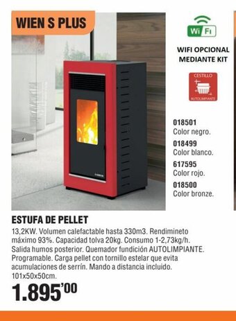 Optimus Estufa de Pellet oferta
