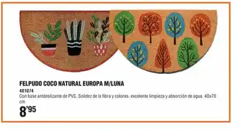 Optimus Felpudo Coco Natural Europa M/luna oferta