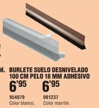 Optimus Burlete Suelo Desnivelado 100cm Pelo 18mm Adhesivo oferta
