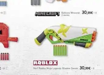 Toy Planet Minecraft ballesta minecrat 30,99€ +8 3 dardos roblox nerf roblox ninja legends shadow sensei 30,99€ +8 oferta