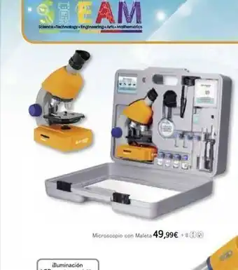 Toy Planet Steam science technology engineering thematics microscopio con maleta 49,99€ + oferta