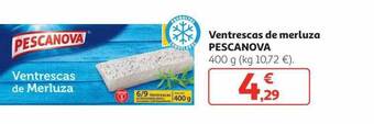 Alcampo Ventrescas de merluza pescanova oferta