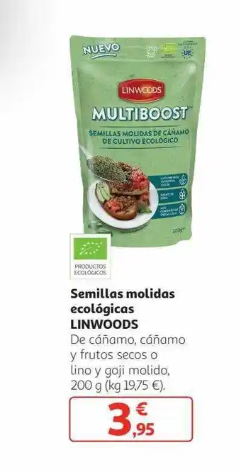 Alcampo Semillas molidas ecológicas linwoods oferta