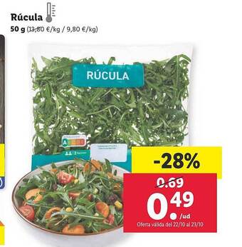 Lidl Rúcula oferta