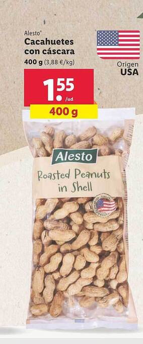 Lidl Alesto cacahuetes con cáscara oferta