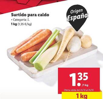 Lidl Surtido para caldo oferta