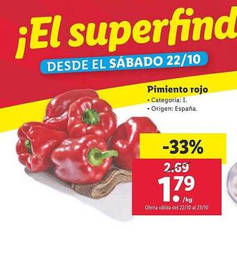 Lidl Pimiento rojo oferta