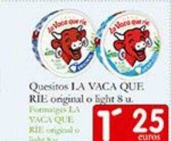 Supermercados Bip Bip Quesitos la vaca que ríe original o light oferta