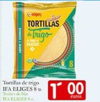 Supermercados Bip Bip Tortillas de trigo ifa eliges oferta