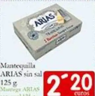 Supermercados Bip Bip Mantequilla arias sin sal oferta