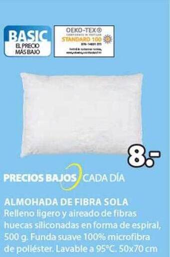 JYSK Almohada de fibra sola oferta