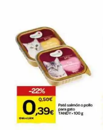 Dialprix Paté salmón o pollo para gato tandy oferta