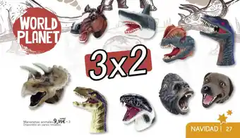 Toy Planet Marionetas Animales Disponible En Varios Modelos oferta