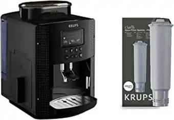 Krups pisa ea81p0 cafetera súper automática, 15 bares, molinillo café cónico de metal + f08801 filtro de agua para cafeter...