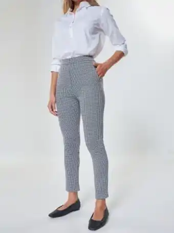 Venca Pantalón pata de gallo punto milano elástico oferta