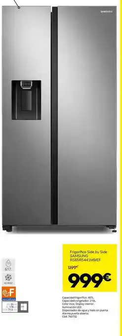 Conforama Samsung Frigorífico Side By Side RS65R5441M9 EF oferta