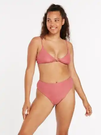 Braguita de bikini simply rib retro - dusty rose