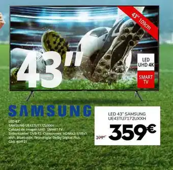 Conforama Samsung Led 43" oferta
