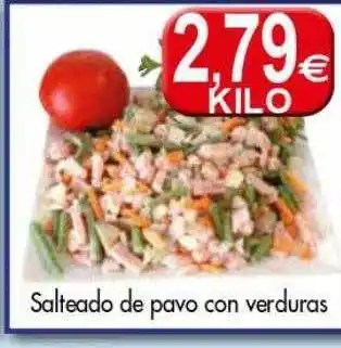 Congelados Copos Salteado de pavo con verduras oferta