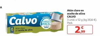 Alcampo Atún claro en aceite de oliva calvo oferta