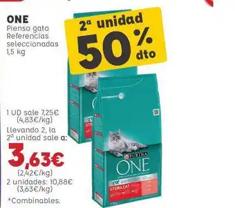 Kiwoko Purina One Pienso Gato Referencias Seleccionadas 1.5 Kg oferta