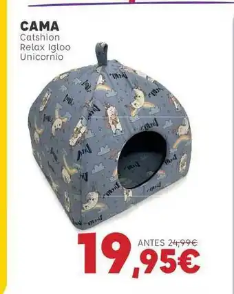 Cama Catshion Relax Igloo Unicornio