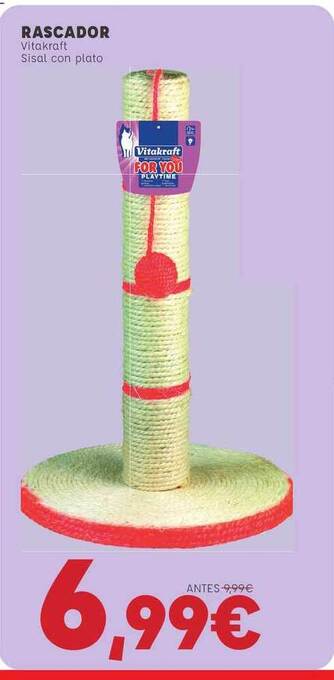 Kiwoko Rascador Vitakraft Sisal Con Plato oferta