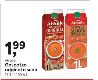 Suma Supermercados Alvalle Gaspatxo Original O Suau 1L oferta