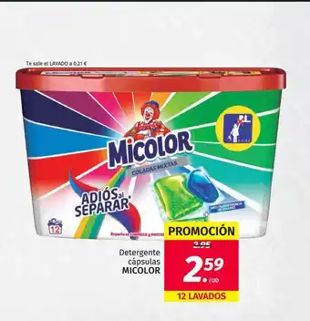 Maskom Supermercados Micolor Detergente Cápsulas 12 lavados oferta