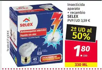 Maskom Supermercados Selex Insecticida Aparato + Recambio 330ml oferta