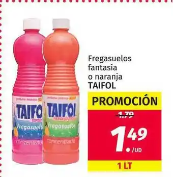 Maskom Supermercados Taifol Fregasuelos Fantasía O Naranja 1lt oferta