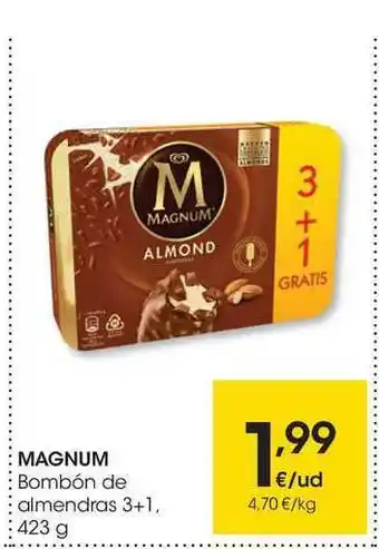 Eroski Magnum Bombon De Almendras 423g oferta