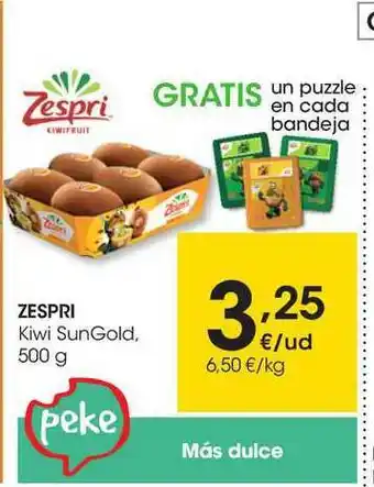Eroski Zespri Kiwi Sungold 500g oferta