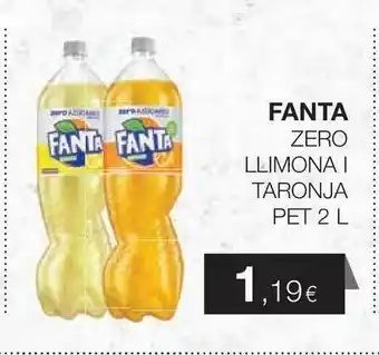 Plusfresc Fanta Zero Llimona Taronja 2L oferta