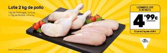 AhorraMas Lote 2 kg de pollo oferta