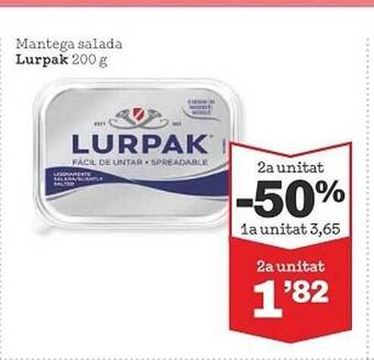 Sorli Mantega salada lurpak oferta