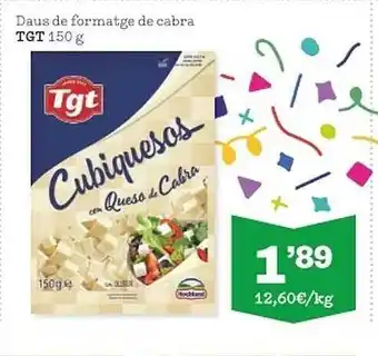 Sorli Daus de formatge de cabra tgt oferta