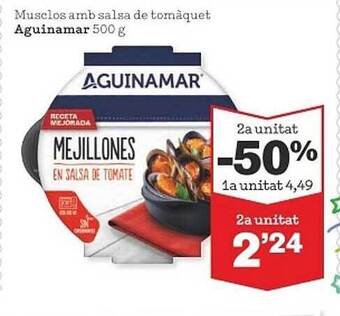 Sorli Musclos amb salsa de tomàquet aguinamar oferta