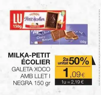 Plusfresc Milka-petit écolier Galeta Xoco Amb Llet Negra 150gr oferta