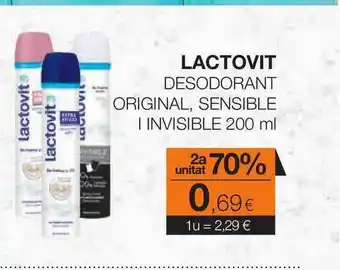 Lactovit Desodorant Original Sensible Invisible 200ml