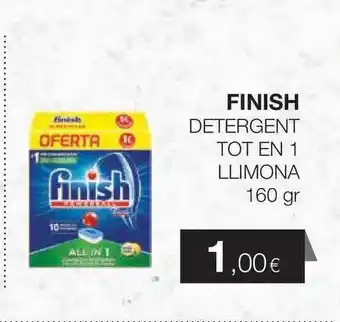 Plusfresc Finish Detergent Tot En 1 Llimona 160gr oferta