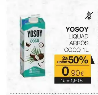 Plusfresc Yosoy Liquad Arròs Coco 1L oferta