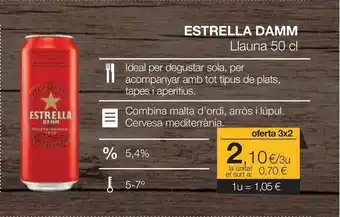 Plusfresc Estrella Damm Llauna 50cl oferta