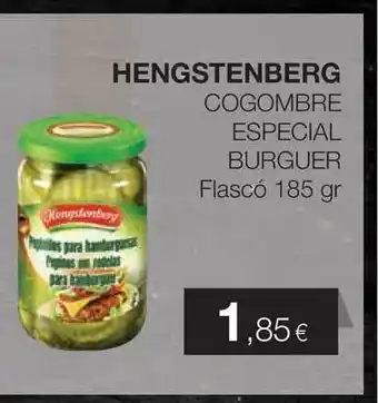 Plusfresc Hengstenberg Cogombre Especial Burguer Flascó 185gr oferta