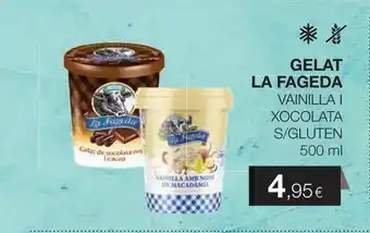 Plusfresc Gelat La Fageda Vainilla Xocolata S/Gluten 500ml oferta