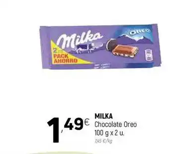 Coviran Milka Chocolate Oreo 100g x 2u oferta