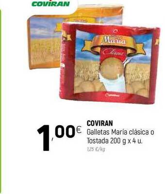 Coviran Coviran Galletas María Clásica O Tostada 200g x 4u oferta