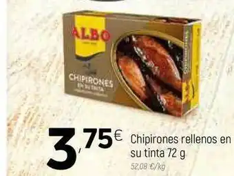 Coviran Chipirones Rellenos En Su Tinta 72g oferta